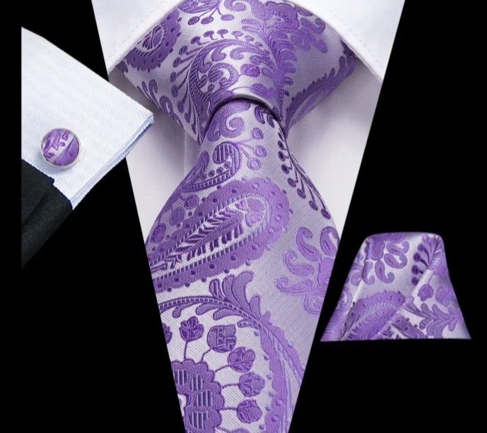 100% Jacquard Woven Silk Tie sets