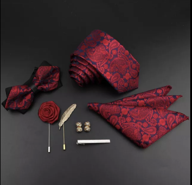Colorful Men's Silk Tie Sets