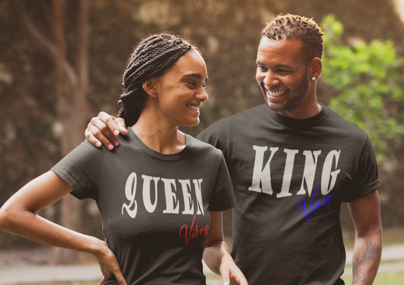 King Queen Vibes the Tees