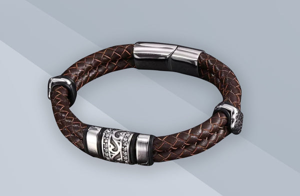 Men's Double Layer Leather Bracelets