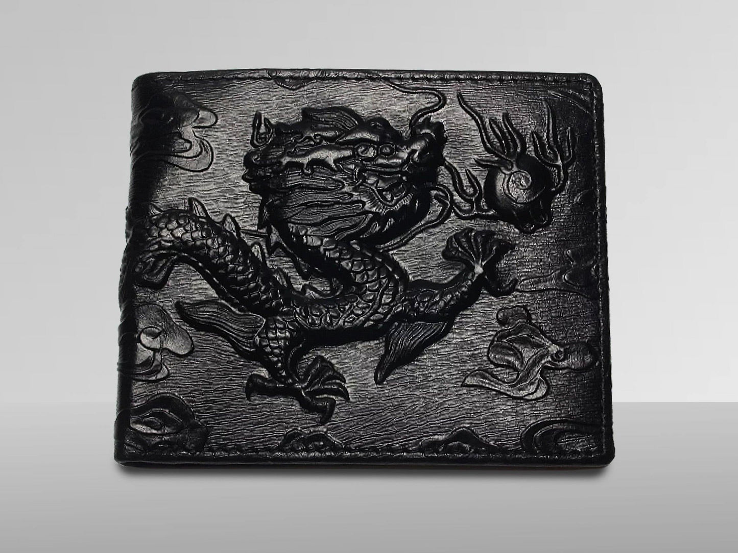 Men's 3D Dragon Leather Wallet - The BIG Boy Shop